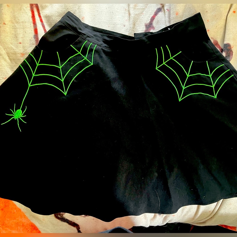 Hell Bunny Miss Muffet mini skirt. US XL UK 16